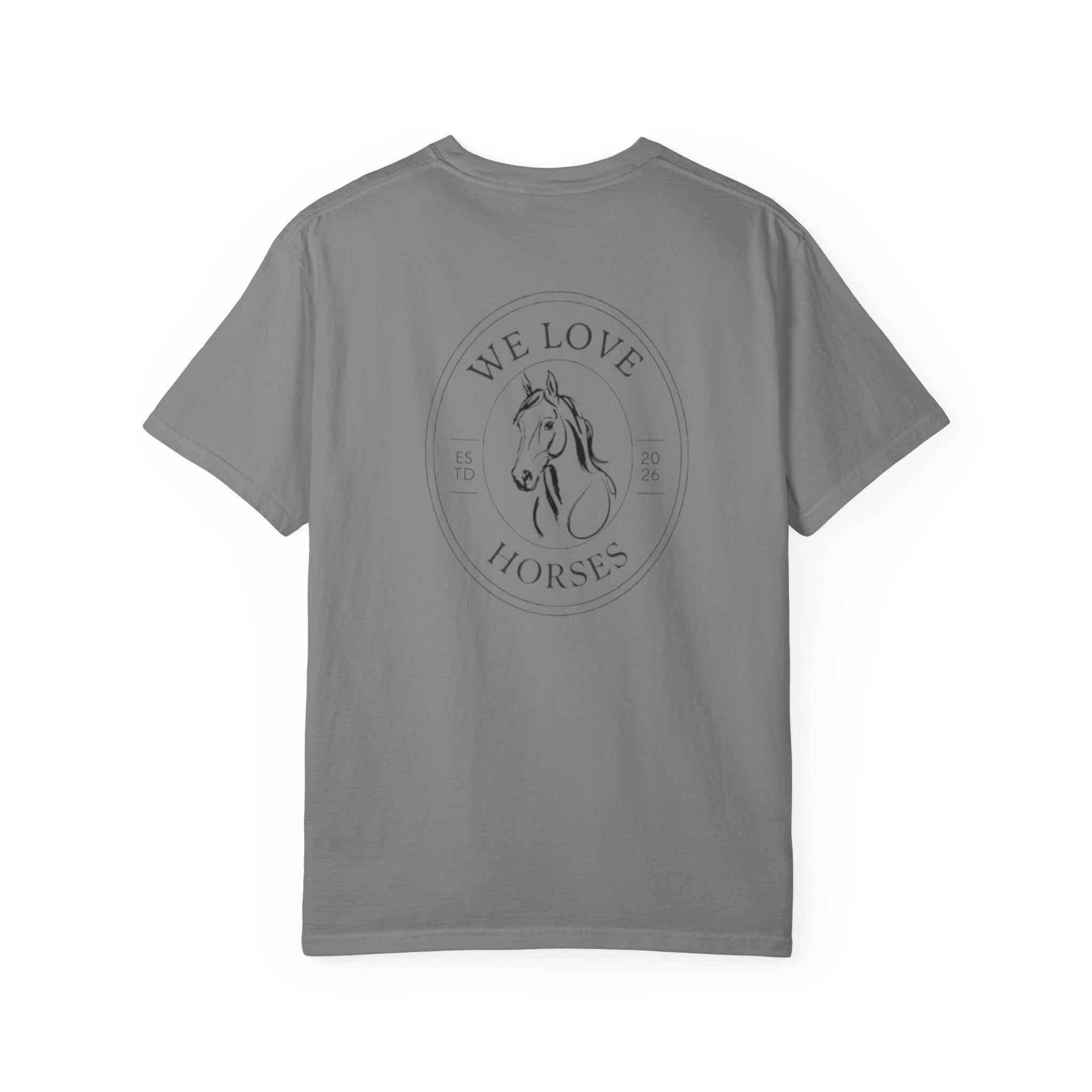 She Rides Through the Storm T-Shirt — Psalm 46:5 Horse Tee