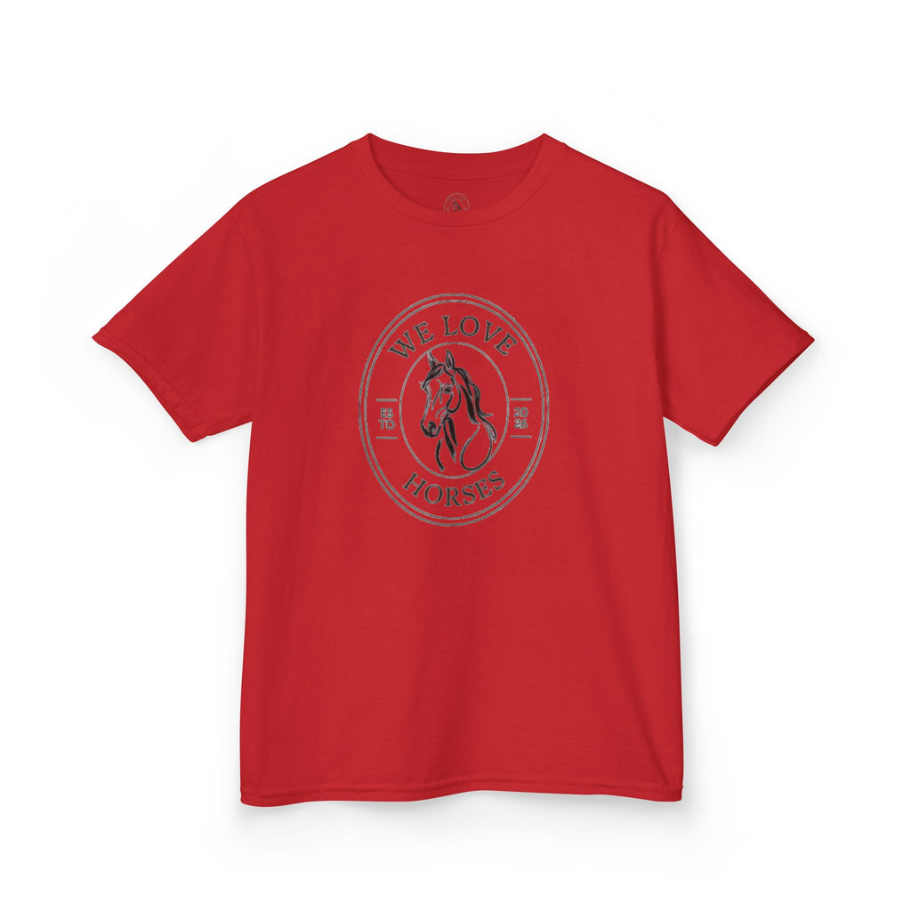 Kids Horse T-Shirt — “We Love Horses”