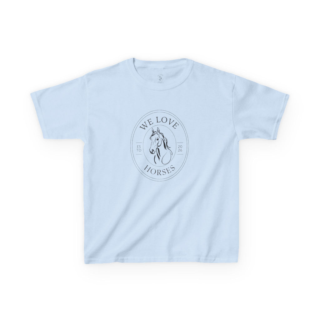 Kids Horse T-Shirt — “We Love Horses”