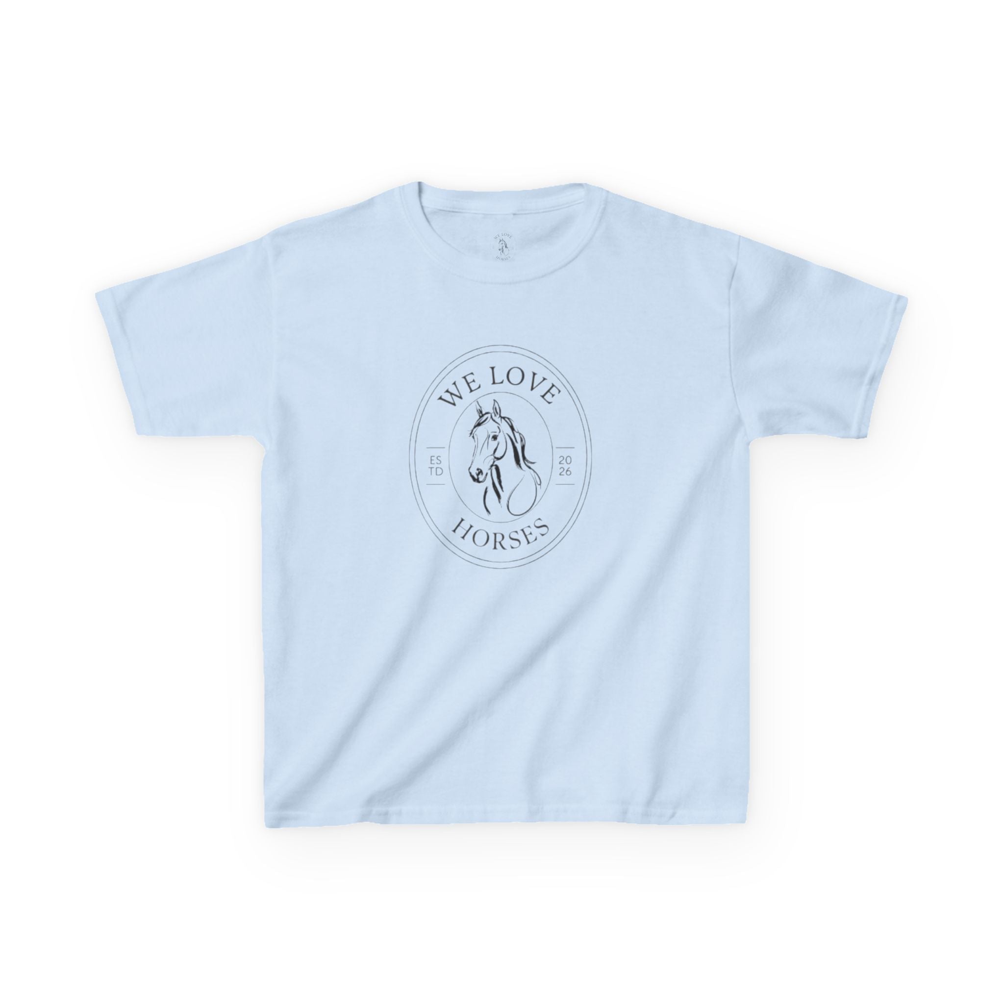 Kids Horse T-Shirt — “We Love Horses”