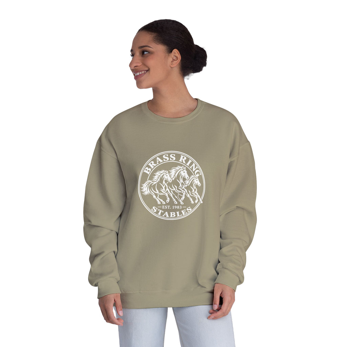 Brass Ridge Stables Crewneck Sweatshirt — Equestrian Horse Riding Apparel