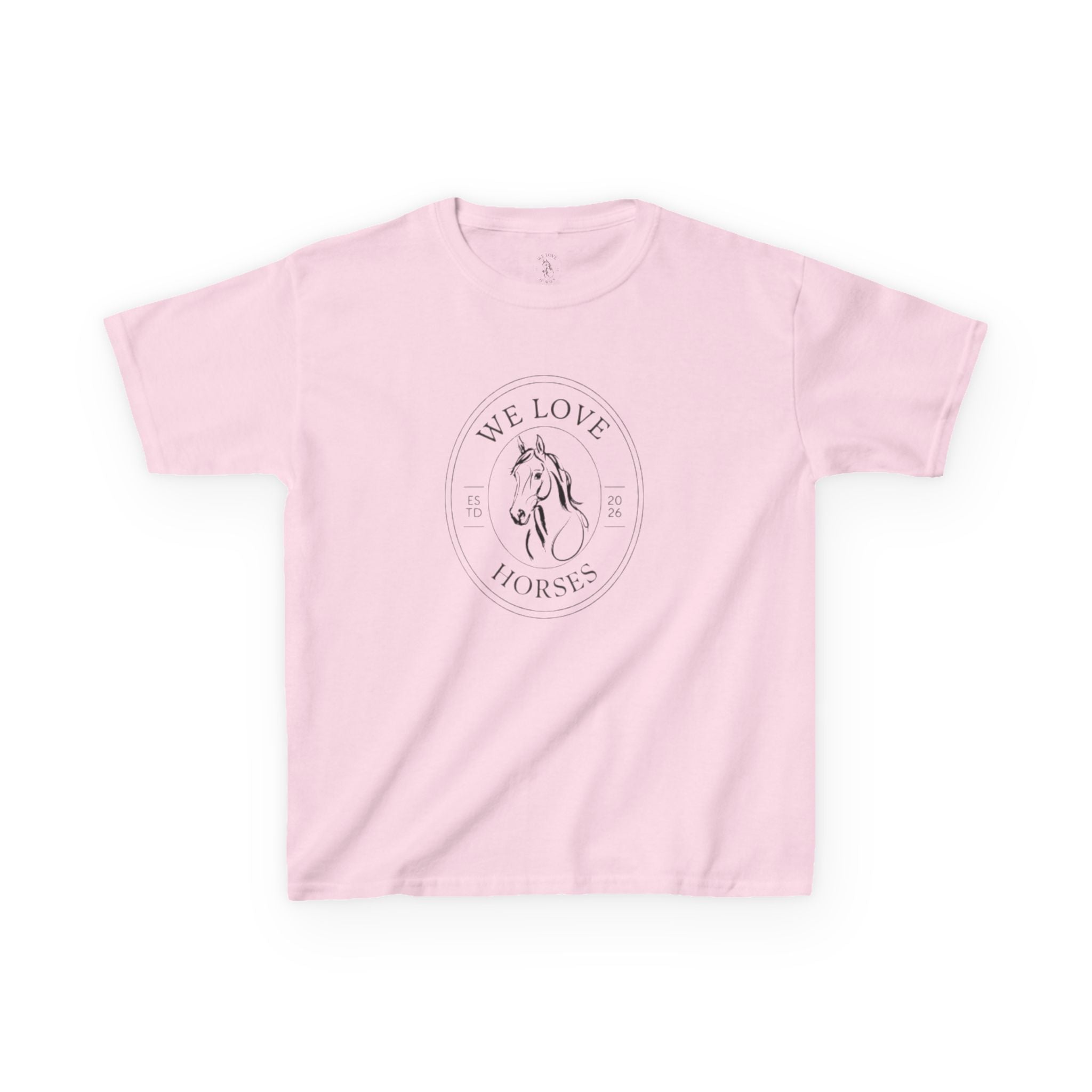 Kids Horse T-Shirt — “We Love Horses”