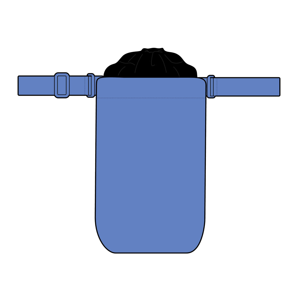 Hydration Crossbody — Matte Oxford with Horse Sketch