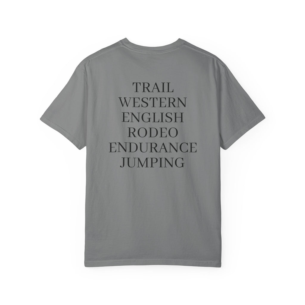 Riding with Purpose- Trail, Western, English.... T-Shirt — Charity Tee