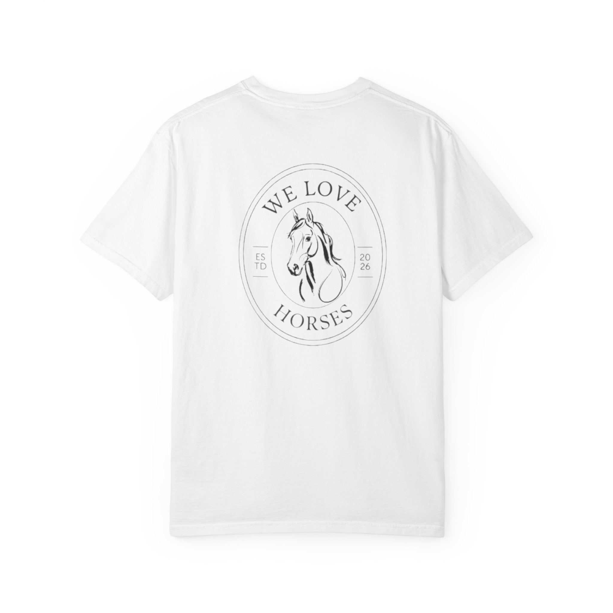 She Rides Through the Storm T-Shirt — Psalm 46:5 Horse Tee