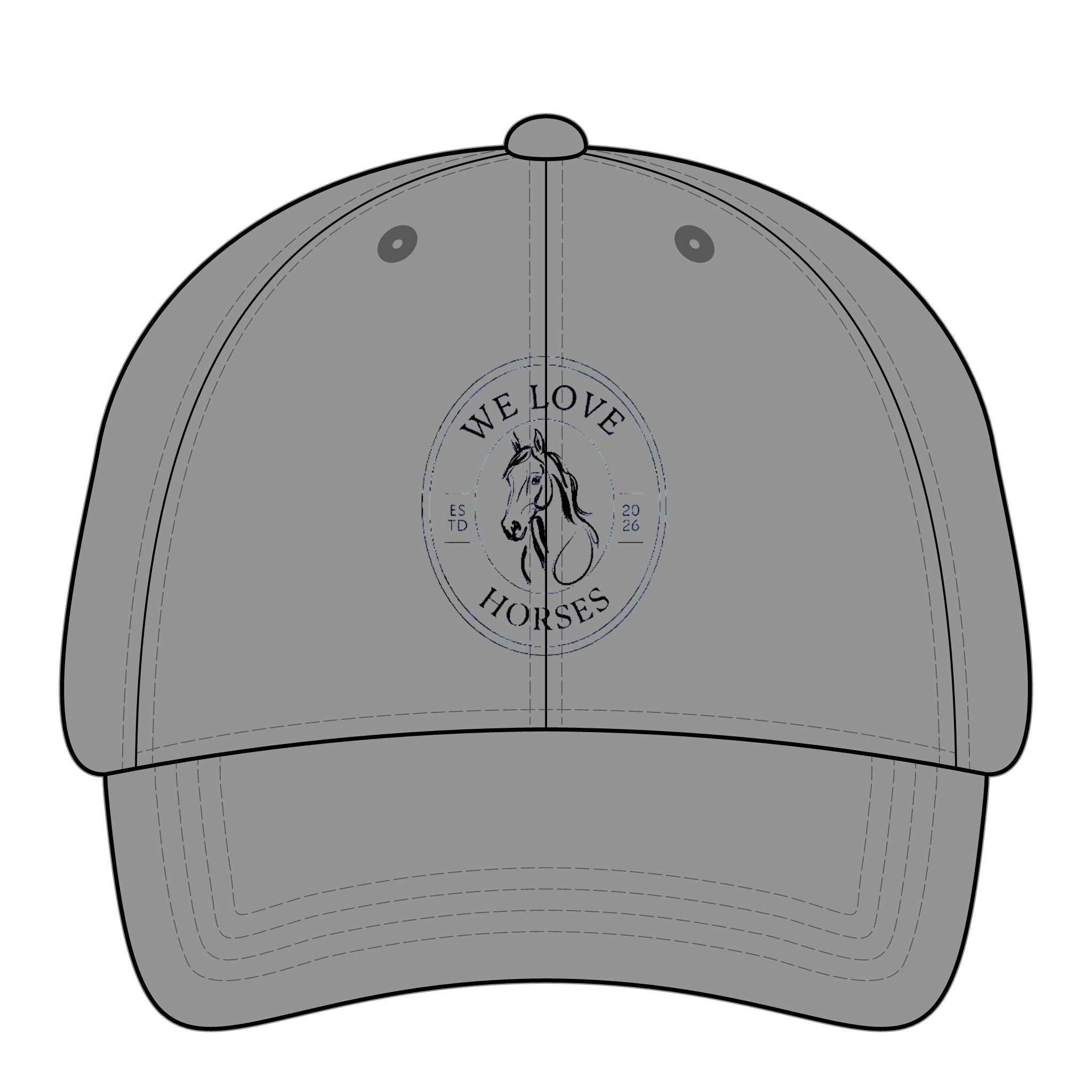 Women's Pigment-Dyed Cap - We Love Horses