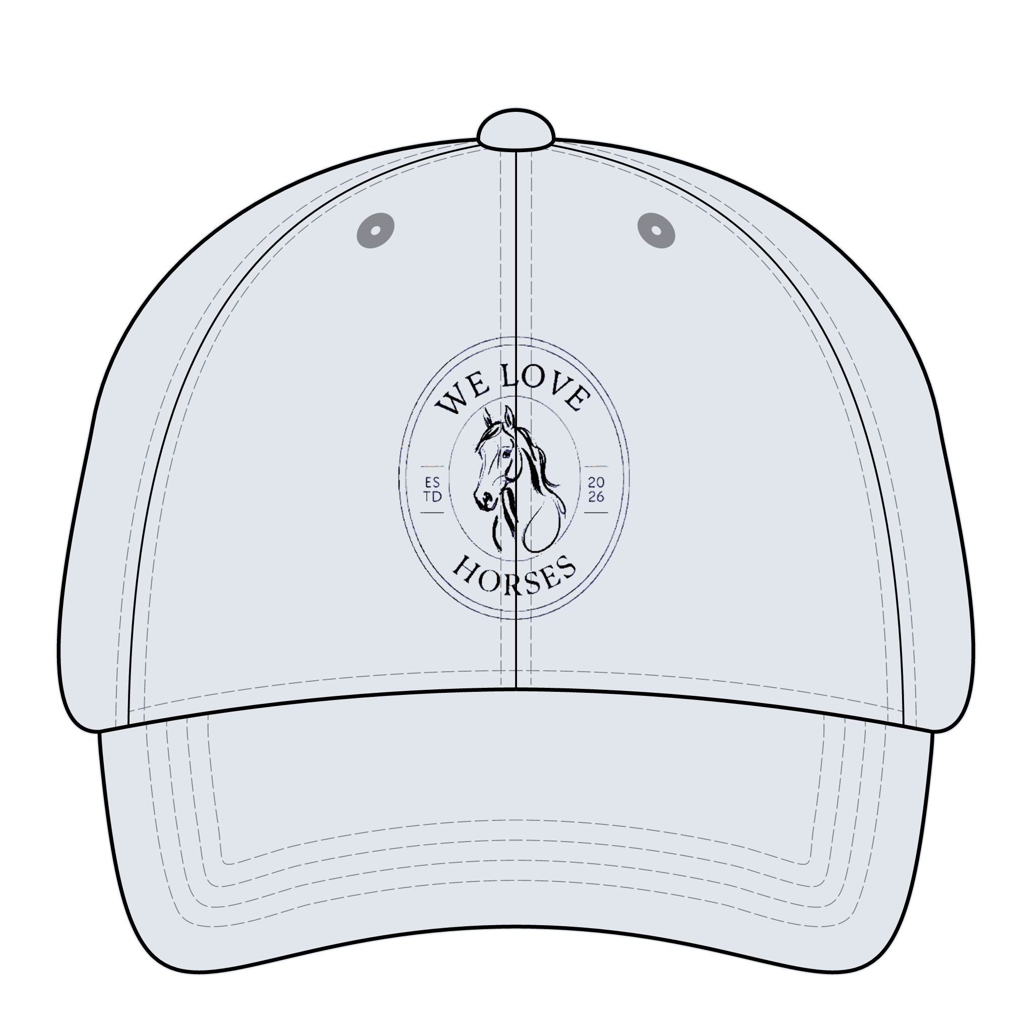 Women's Pigment-Dyed Cap - We Love Horses