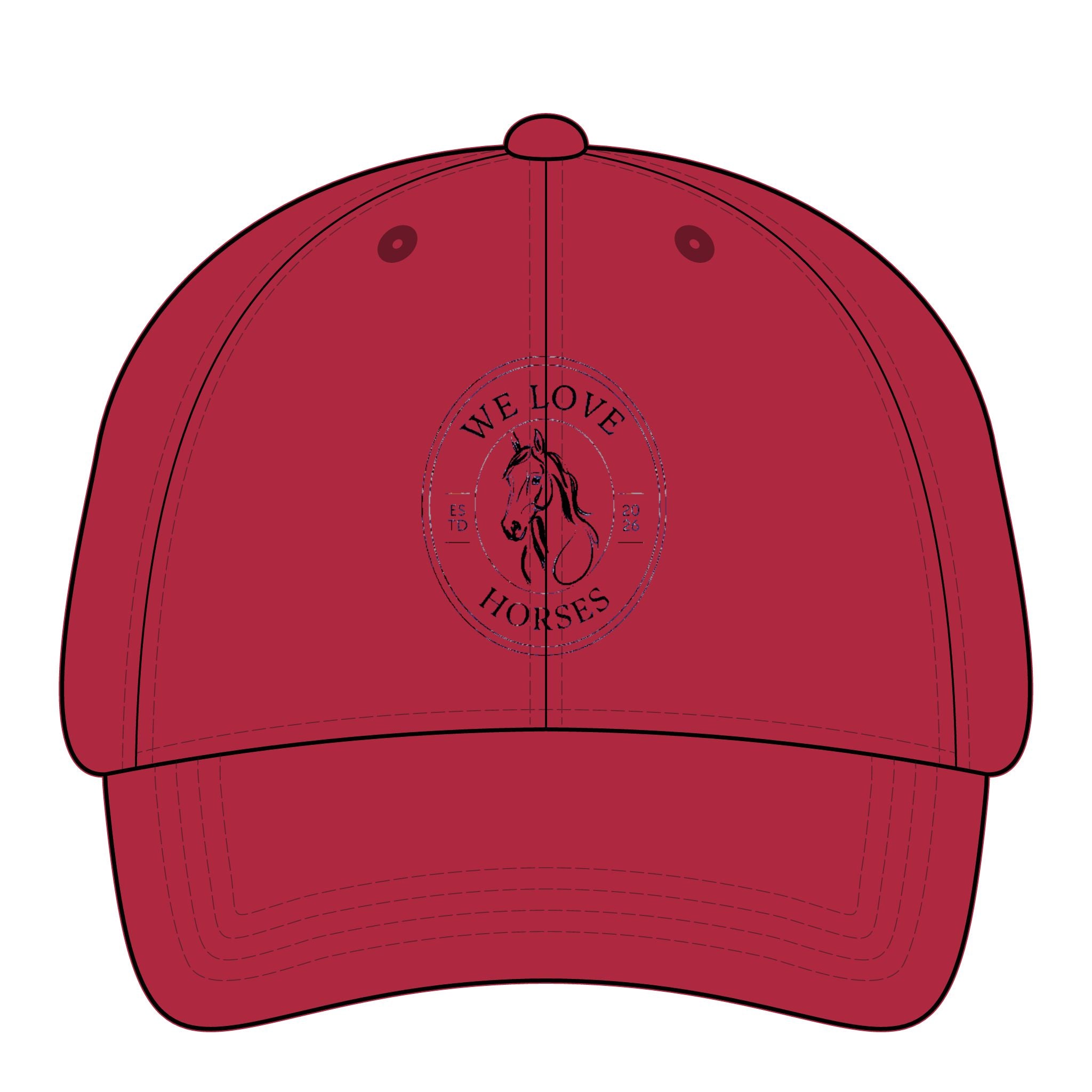 Women's Pigment-Dyed Cap - We Love Horses