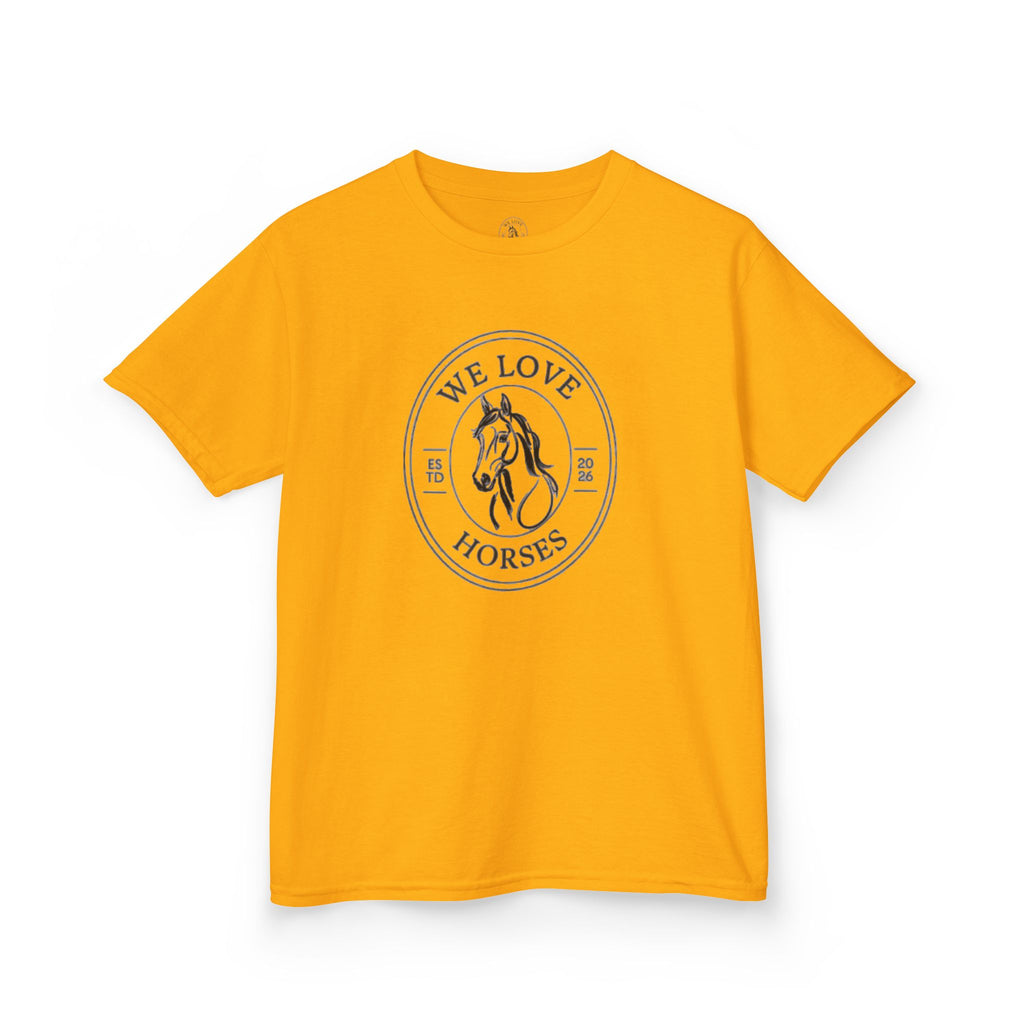 Kids Horse T-Shirt — “We Love Horses”