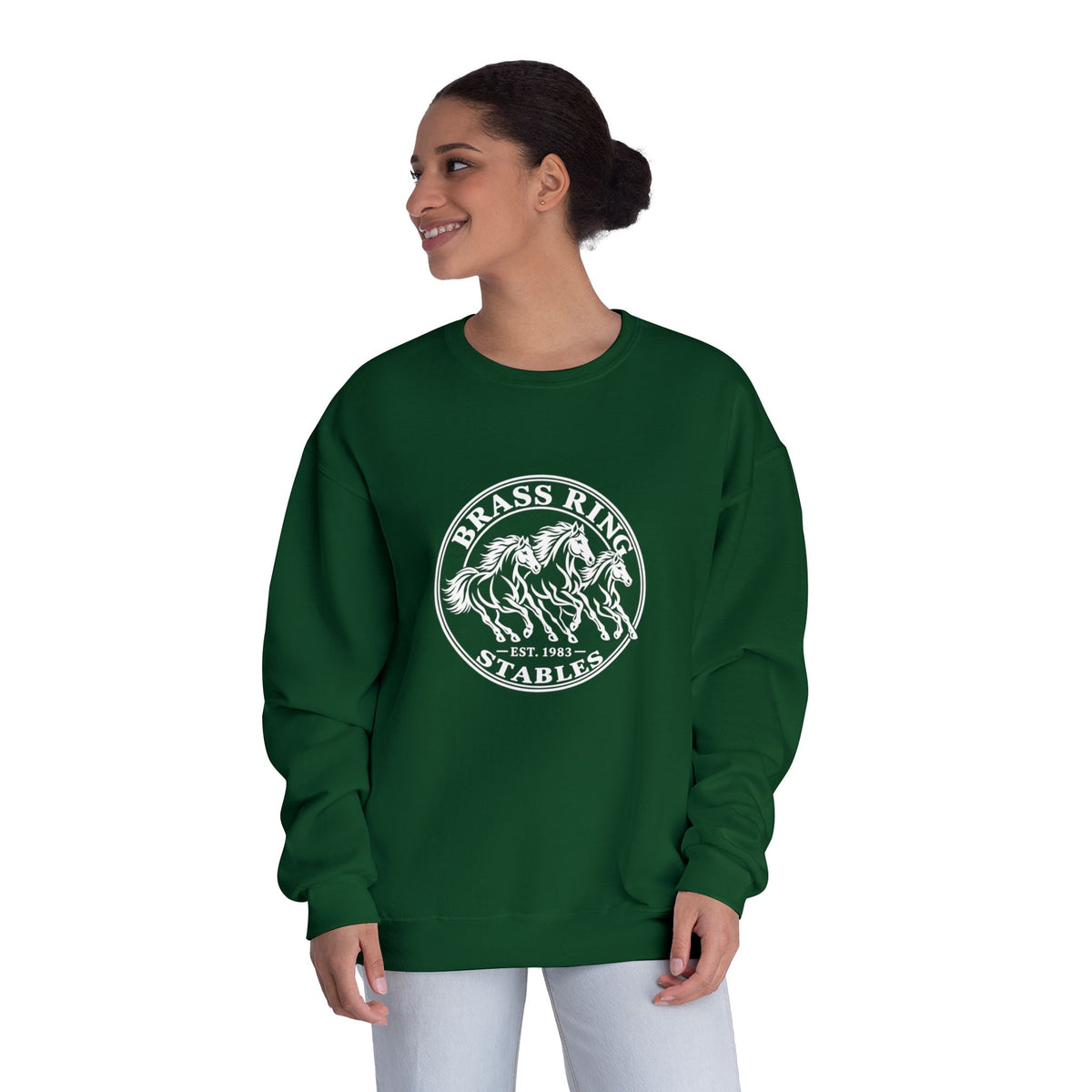 Brass Ridge Stables Crewneck Sweatshirt — Equestrian Horse Riding Apparel