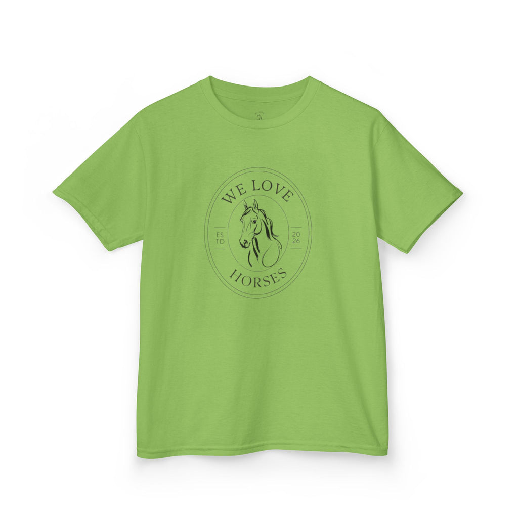 Kids Horse T-Shirt — “We Love Horses”
