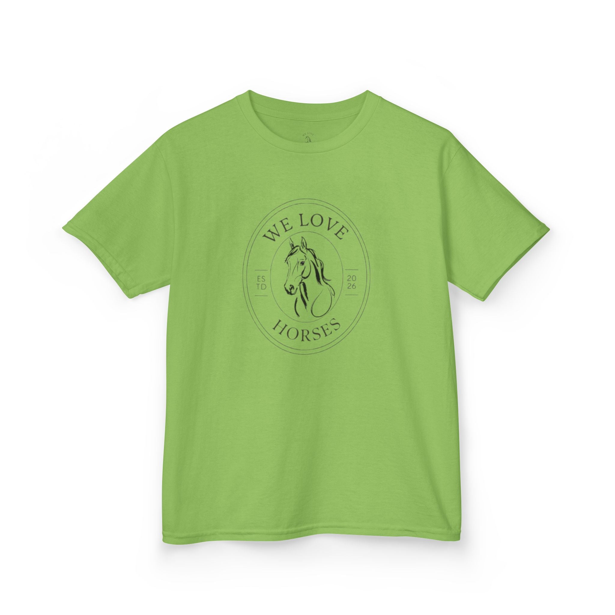 Kids Horse T-Shirt — “We Love Horses”