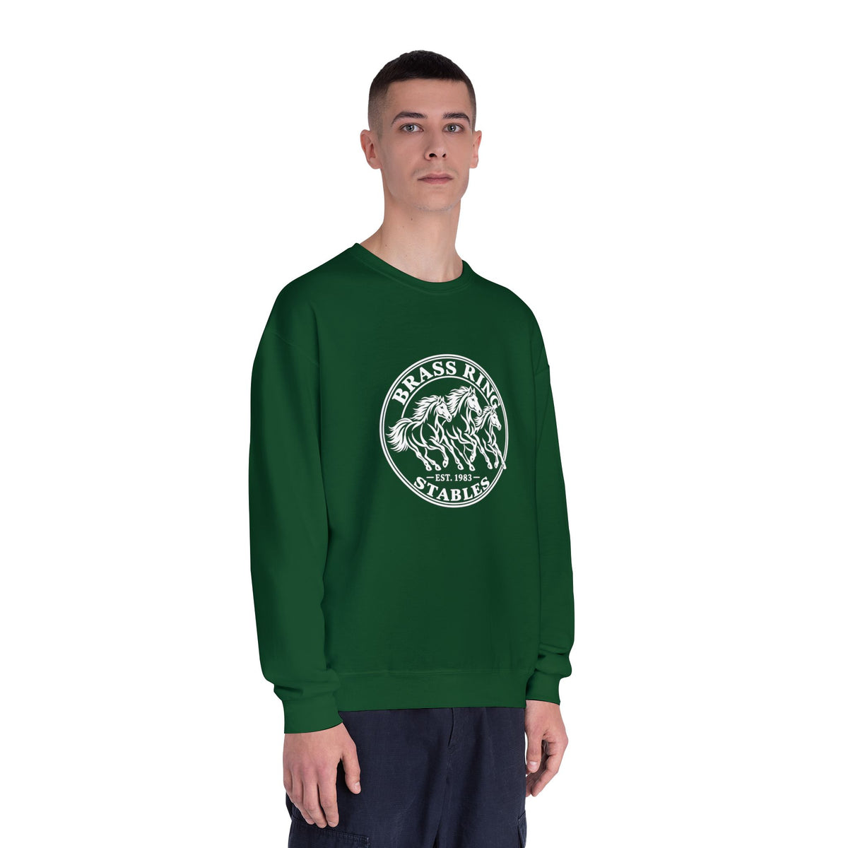 Brass Ridge Stables Crewneck Sweatshirt — Equestrian Horse Riding Apparel