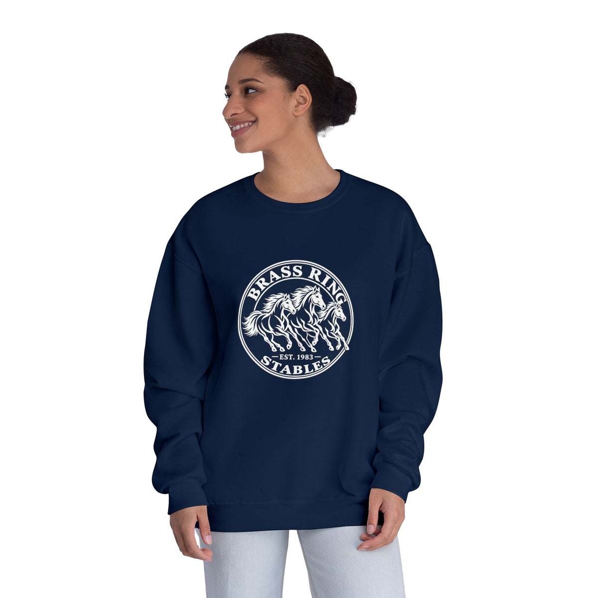 Brass Ridge Stables Crewneck Sweatshirt — Equestrian Horse Riding Apparel