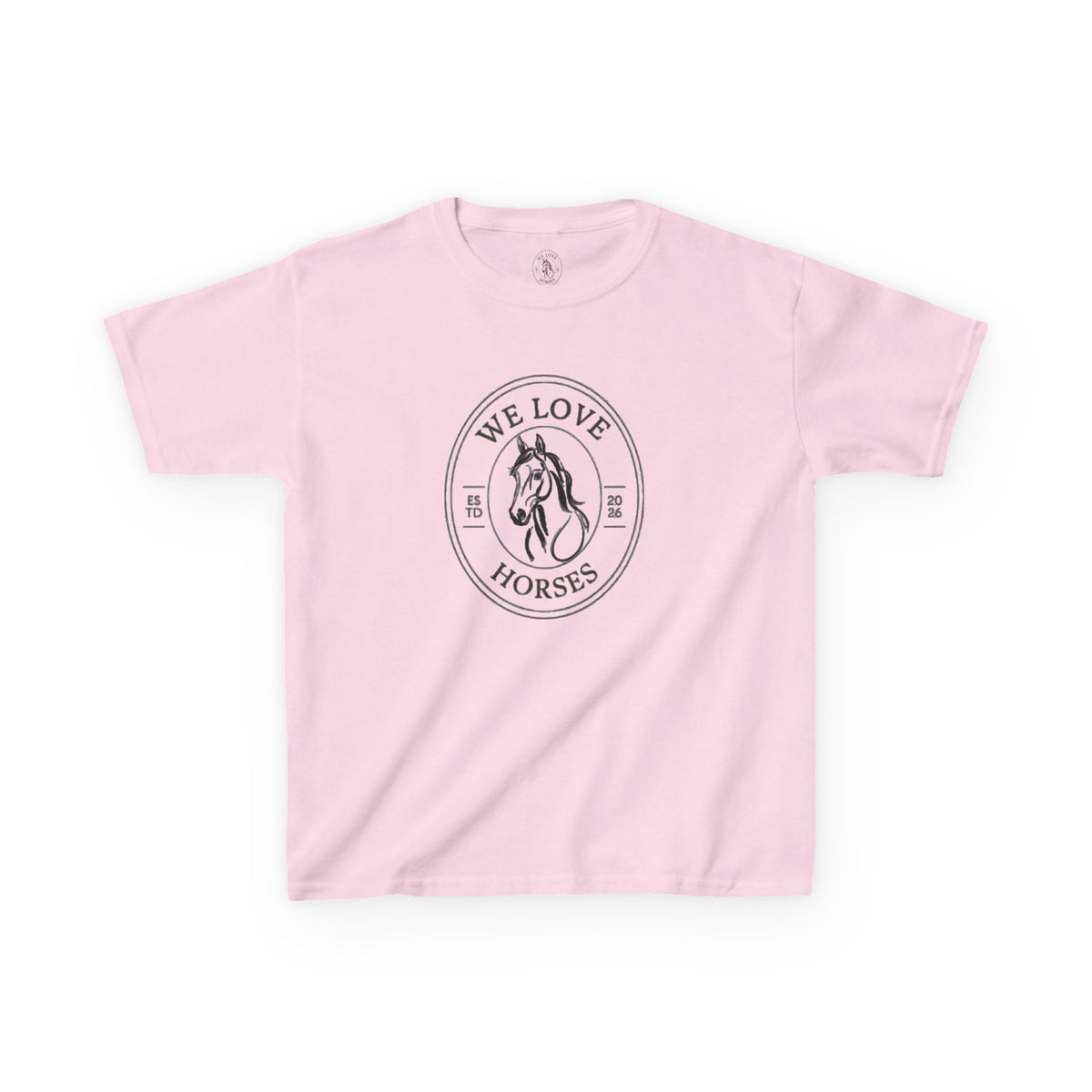 Kids Horse T-Shirt — “We Love Horses”