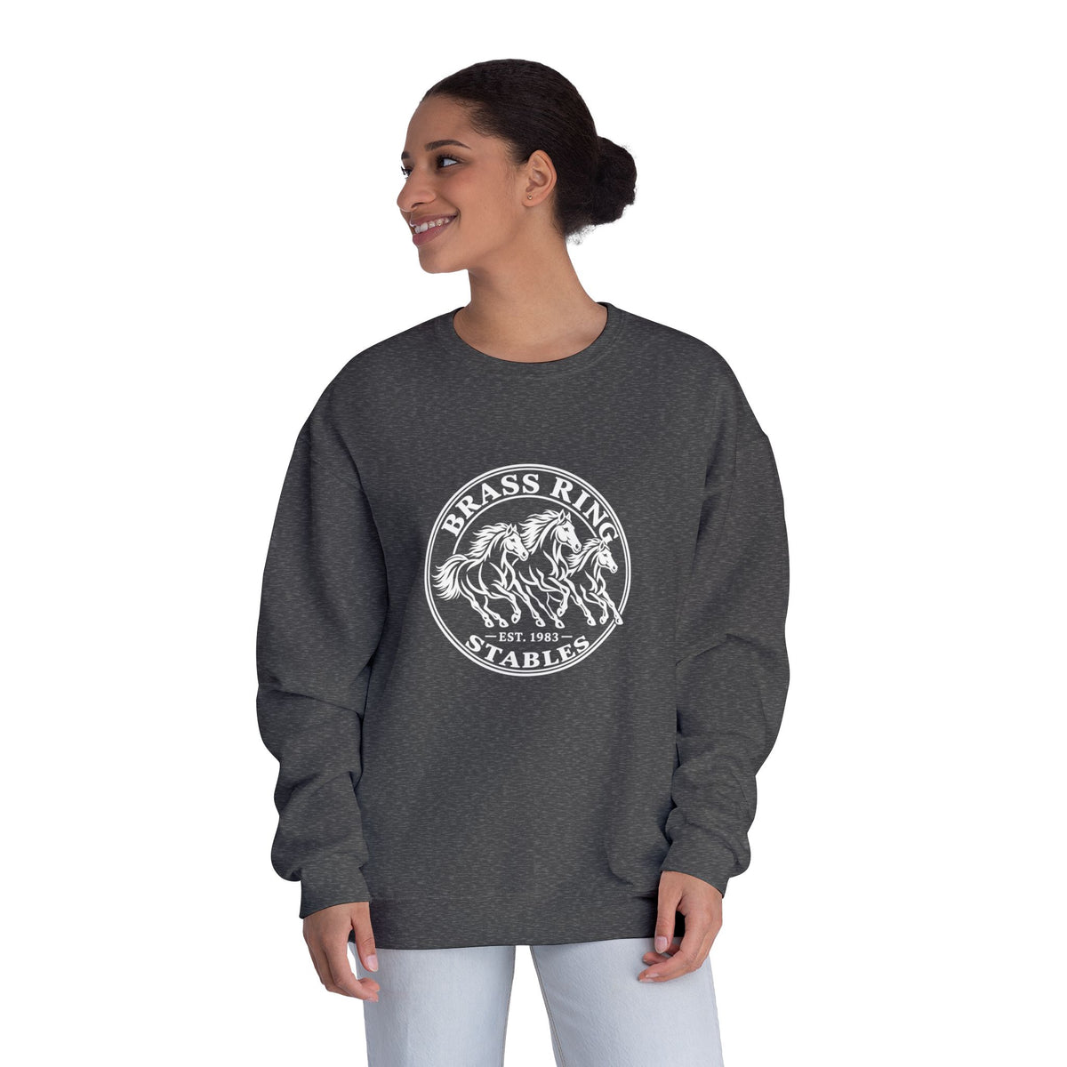 Brass Ridge Stables Crewneck Sweatshirt — Equestrian Horse Riding Apparel