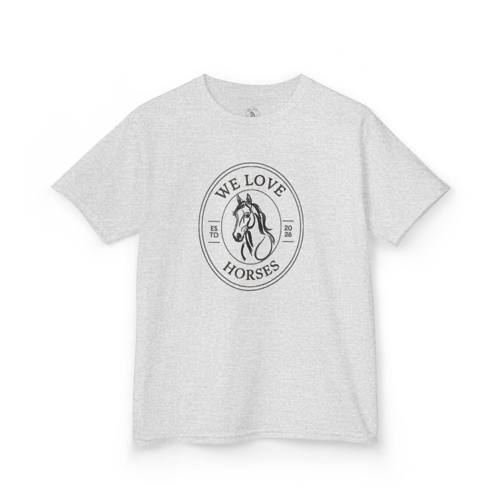 Kids Horse T-Shirt — “We Love Horses”