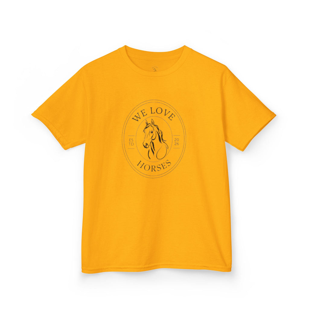 Kids Horse T-Shirt — “We Love Horses”