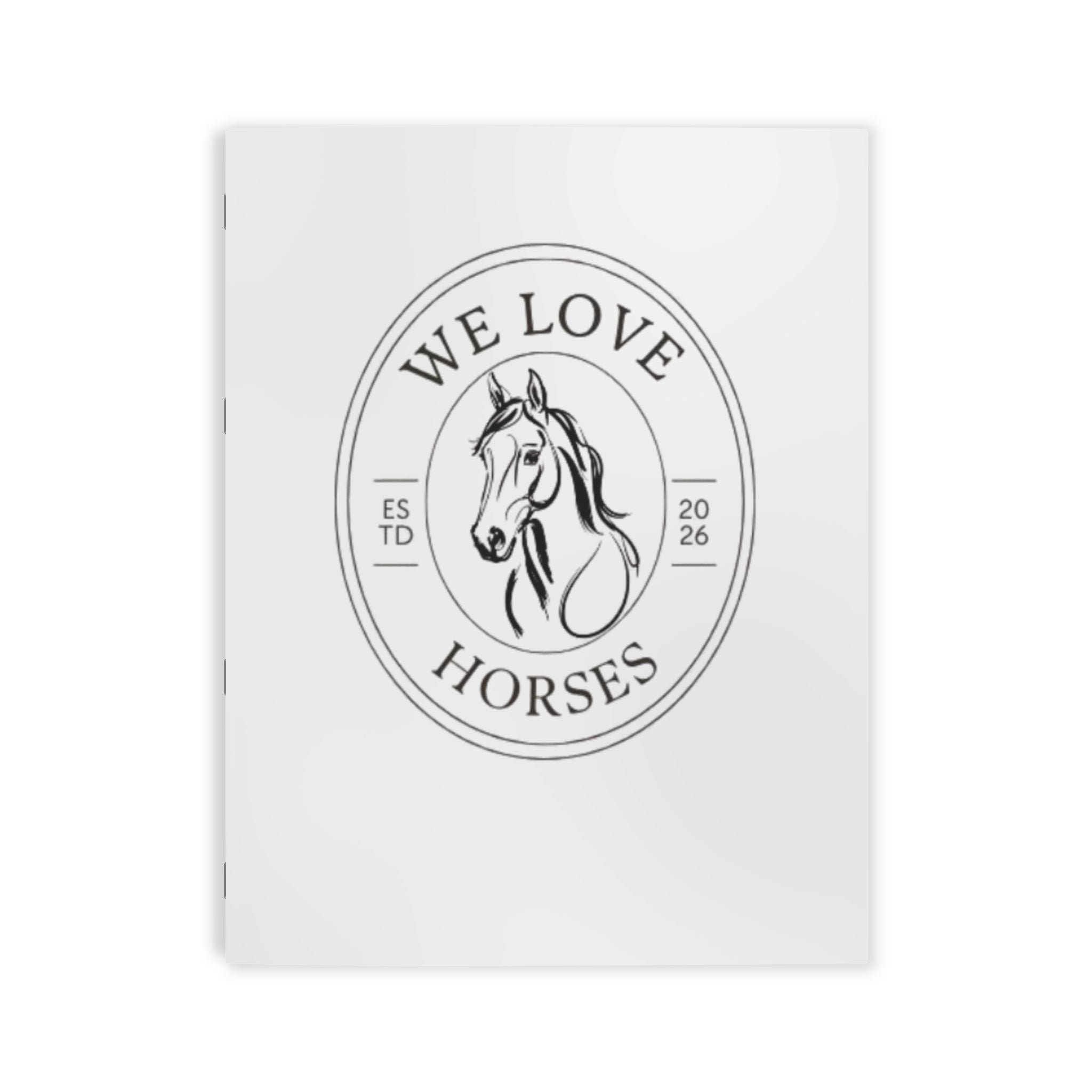 We Love Horses Sketch Book