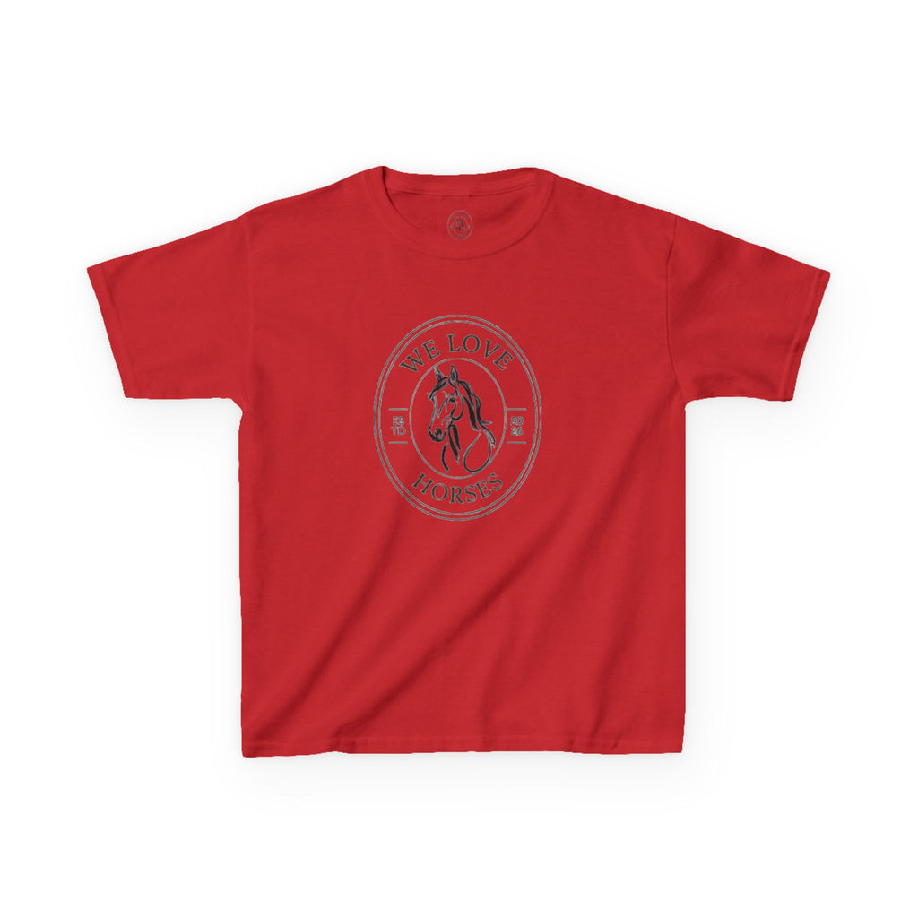 Kids Horse T-Shirt — “We Love Horses”