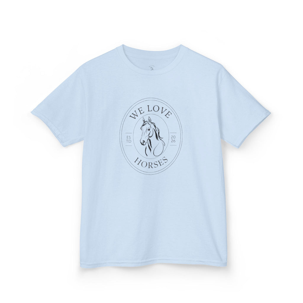 Kids Horse T-Shirt — “We Love Horses”