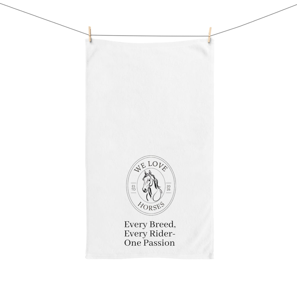 "Every Breed, Every Rider — One Passion" Equestrian Horse Lover Towel