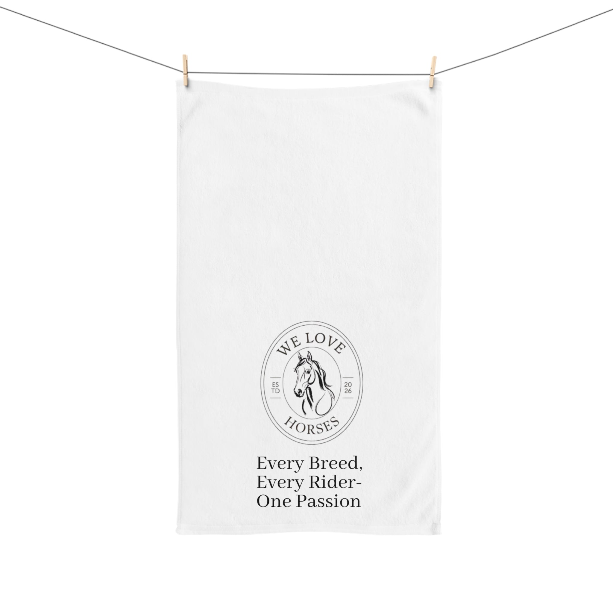 "Every Breed, Every Rider — One Passion" Equestrian Horse Lover Towel