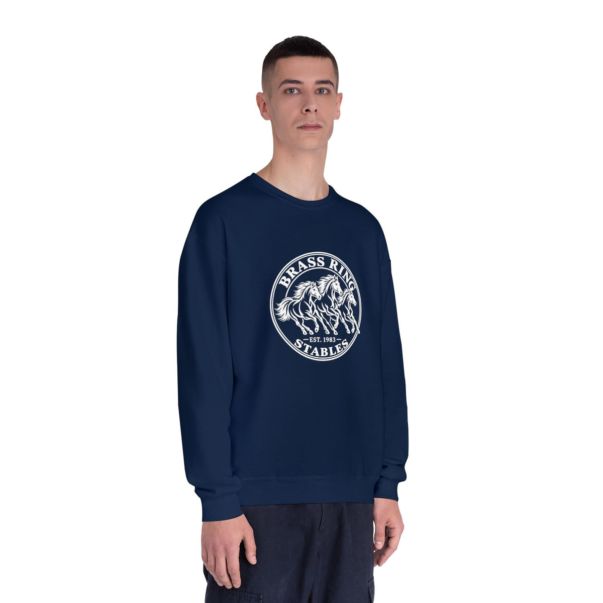 Brass Ridge Stables Crewneck Sweatshirt — Equestrian Horse Riding Apparel