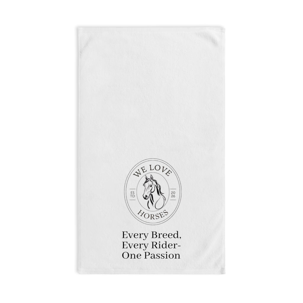 "Every Breed, Every Rider — One Passion" Equestrian Horse Lover Towel