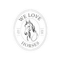 We Love Horses Kiss-Cut Stickers