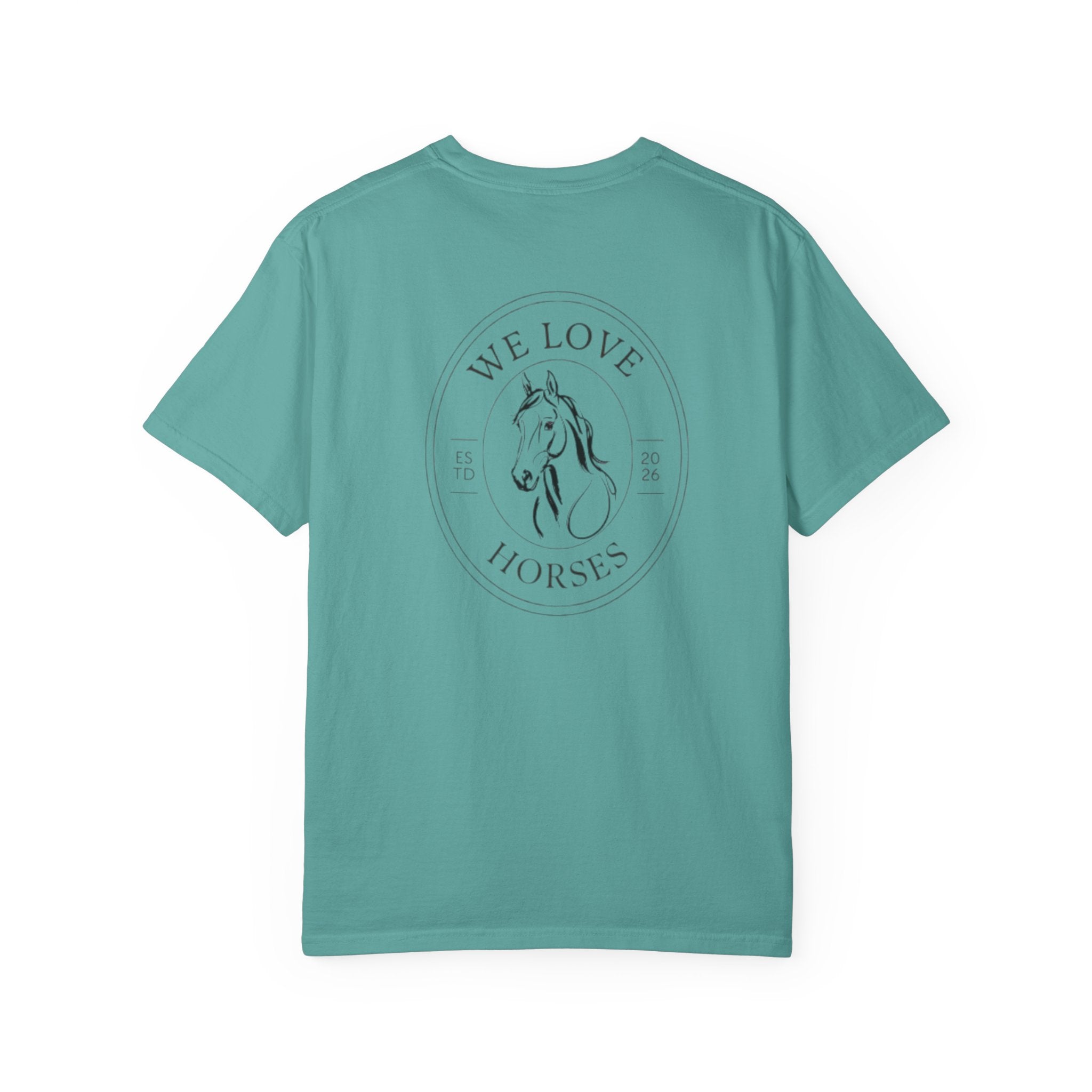 She Rides Through the Storm T-Shirt — Psalm 46:5 Horse Tee