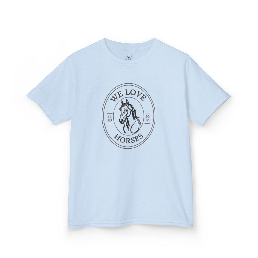 Kids Horse T-Shirt — “We Love Horses”