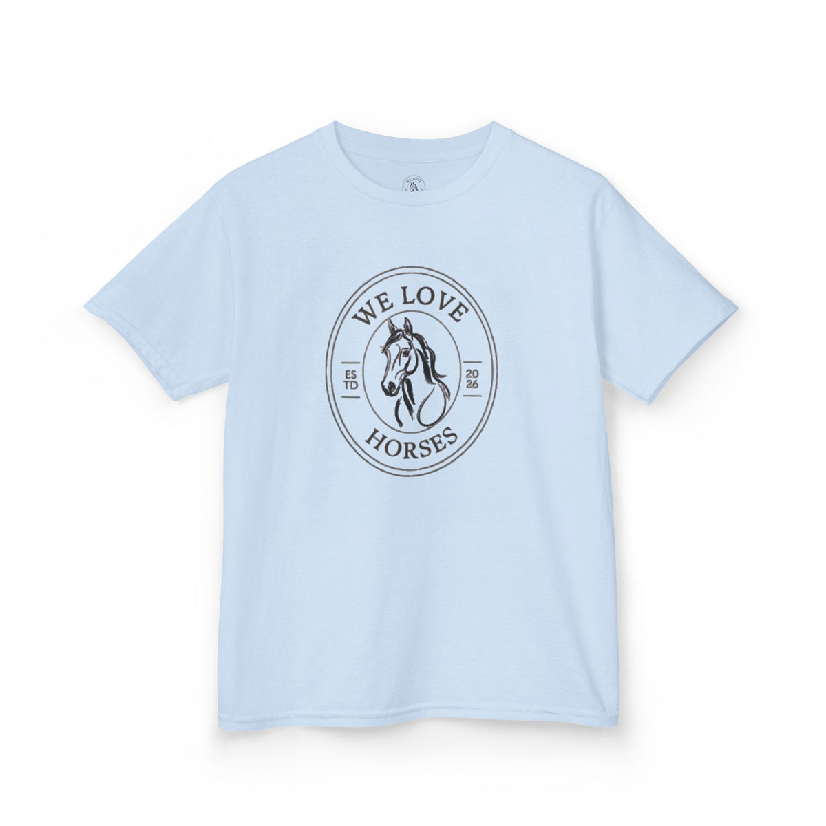 Kids Horse T-Shirt — “We Love Horses”
