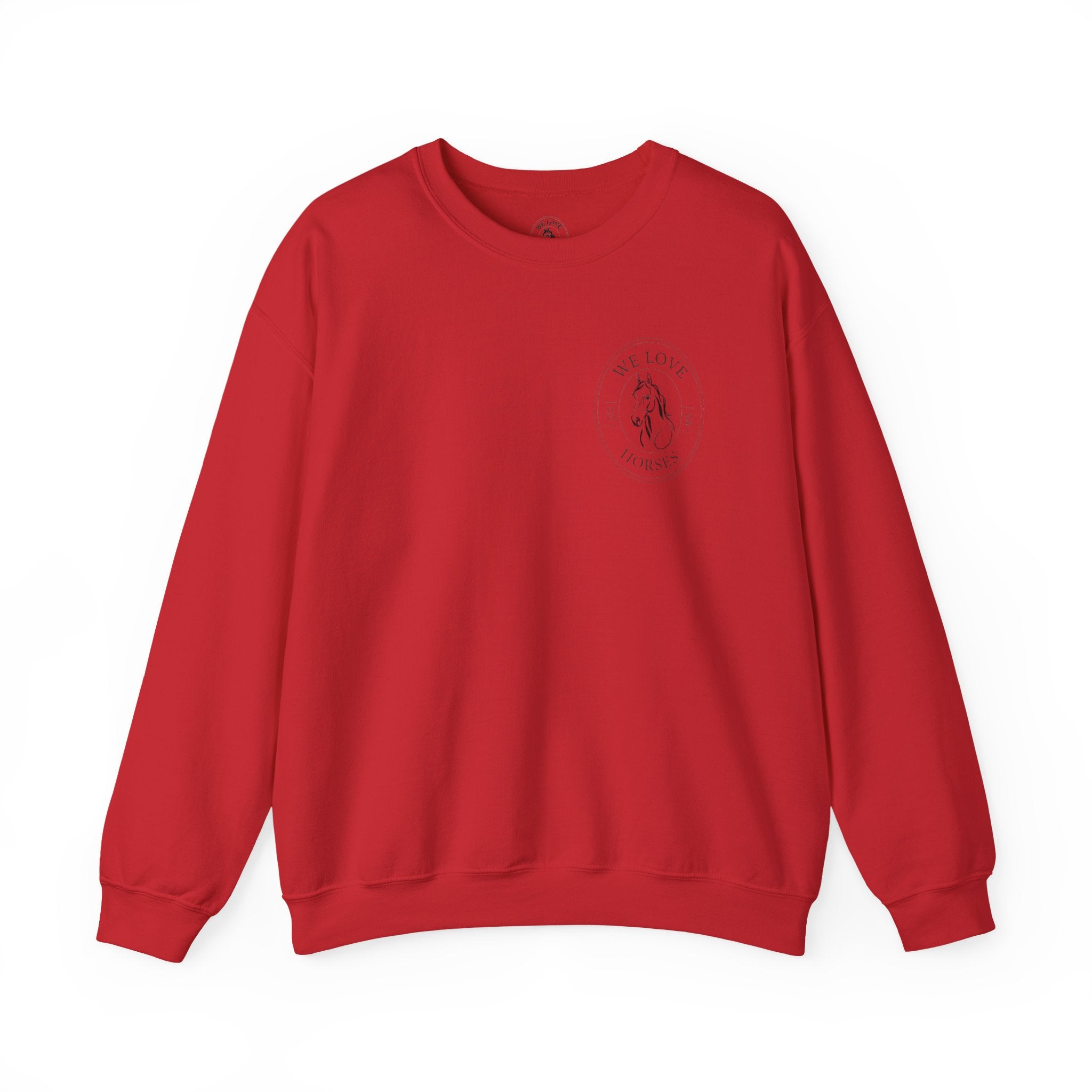 Horse Lovers Crewneck Sweatshirt – "We Love Horses"