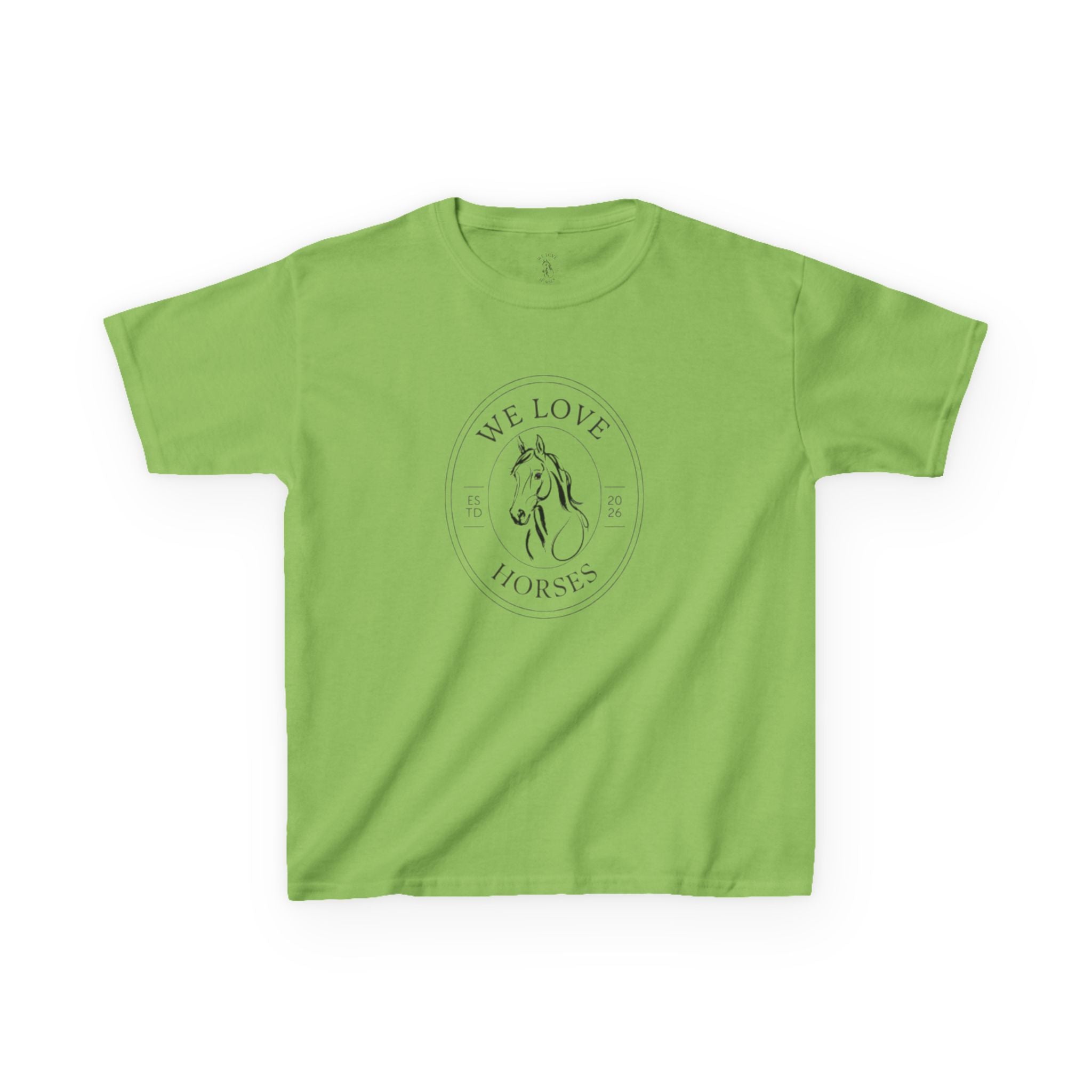 Kids Horse T-Shirt — “We Love Horses”