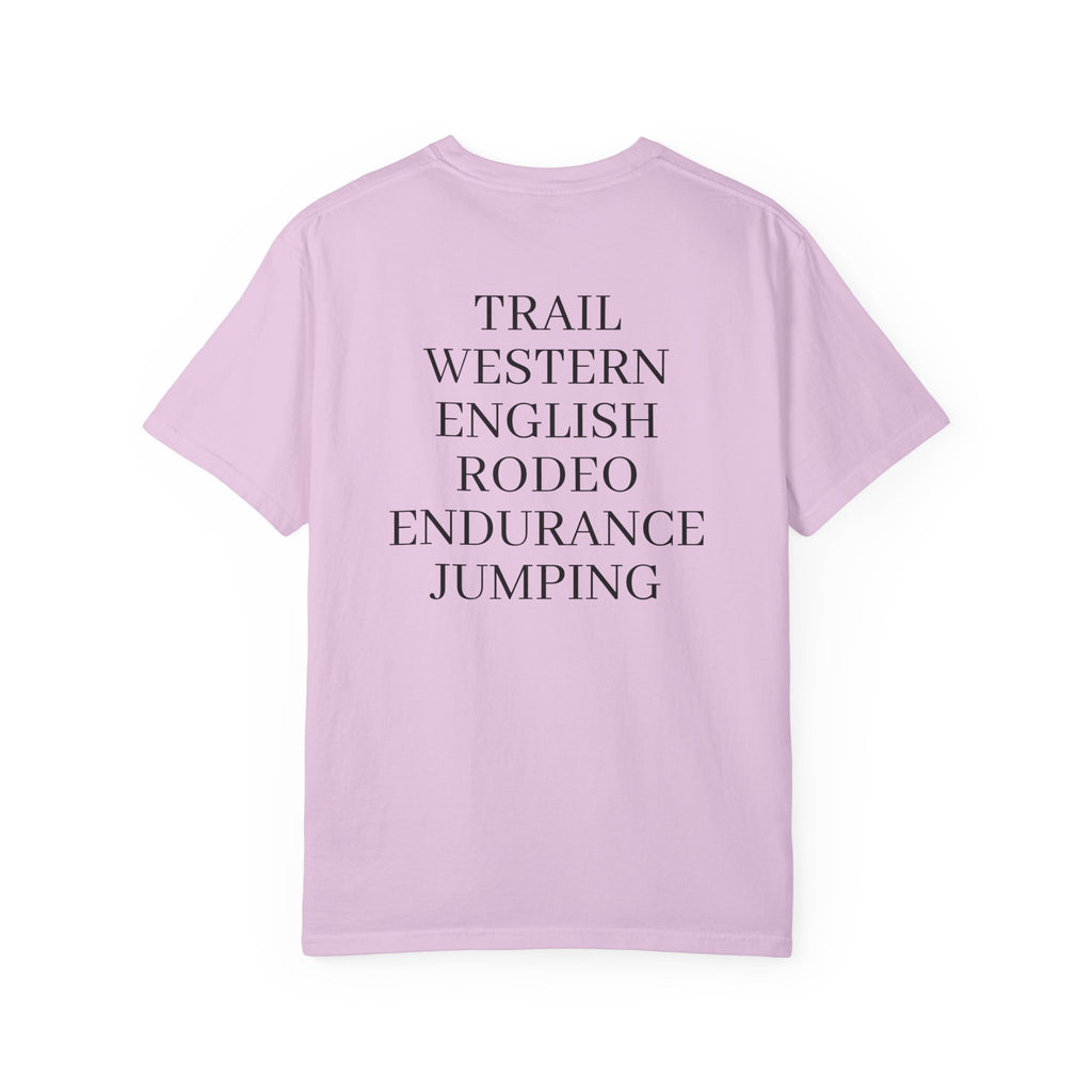 Riding with Purpose- Trail, Western, English.... T-Shirt — Charity Tee