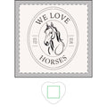 We Love Horses Ceramic Trinket Tray — Horse Jewelry Dish for Equestrian Lovers