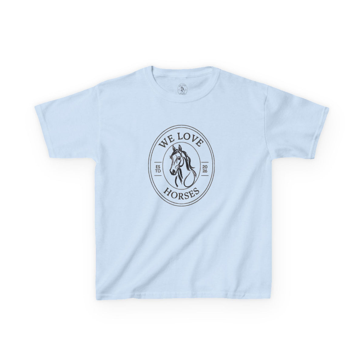Kids Horse T-Shirt — “We Love Horses”