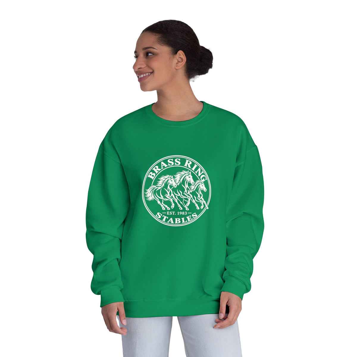 Brass Ridge Stables Crewneck Sweatshirt — Equestrian Horse Riding Apparel