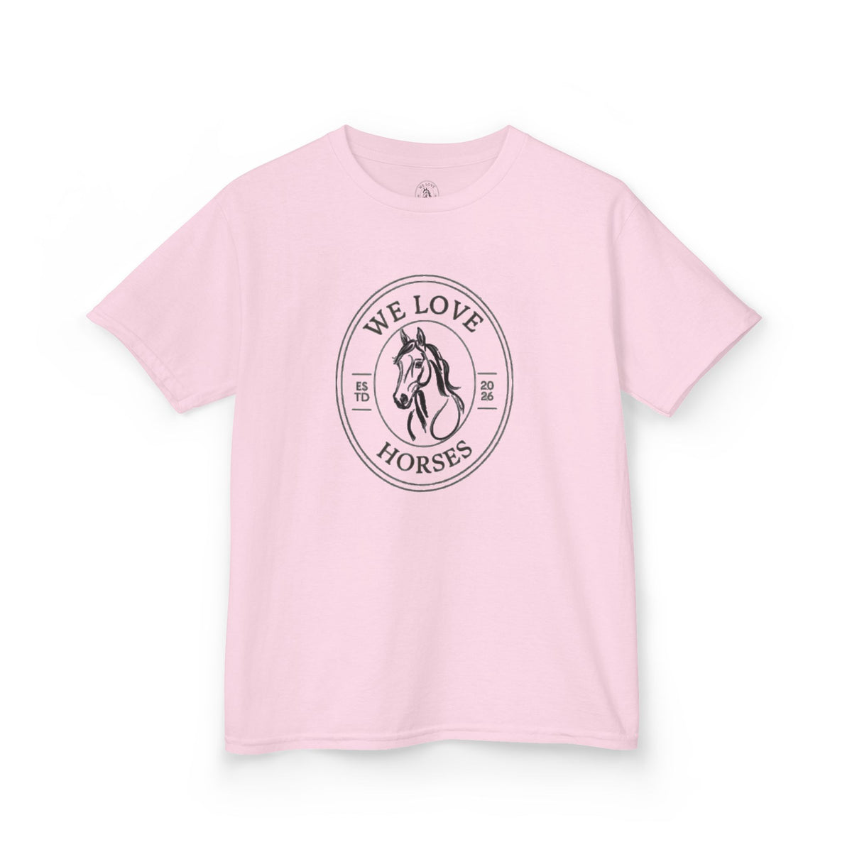 Kids Horse T-Shirt — “We Love Horses”