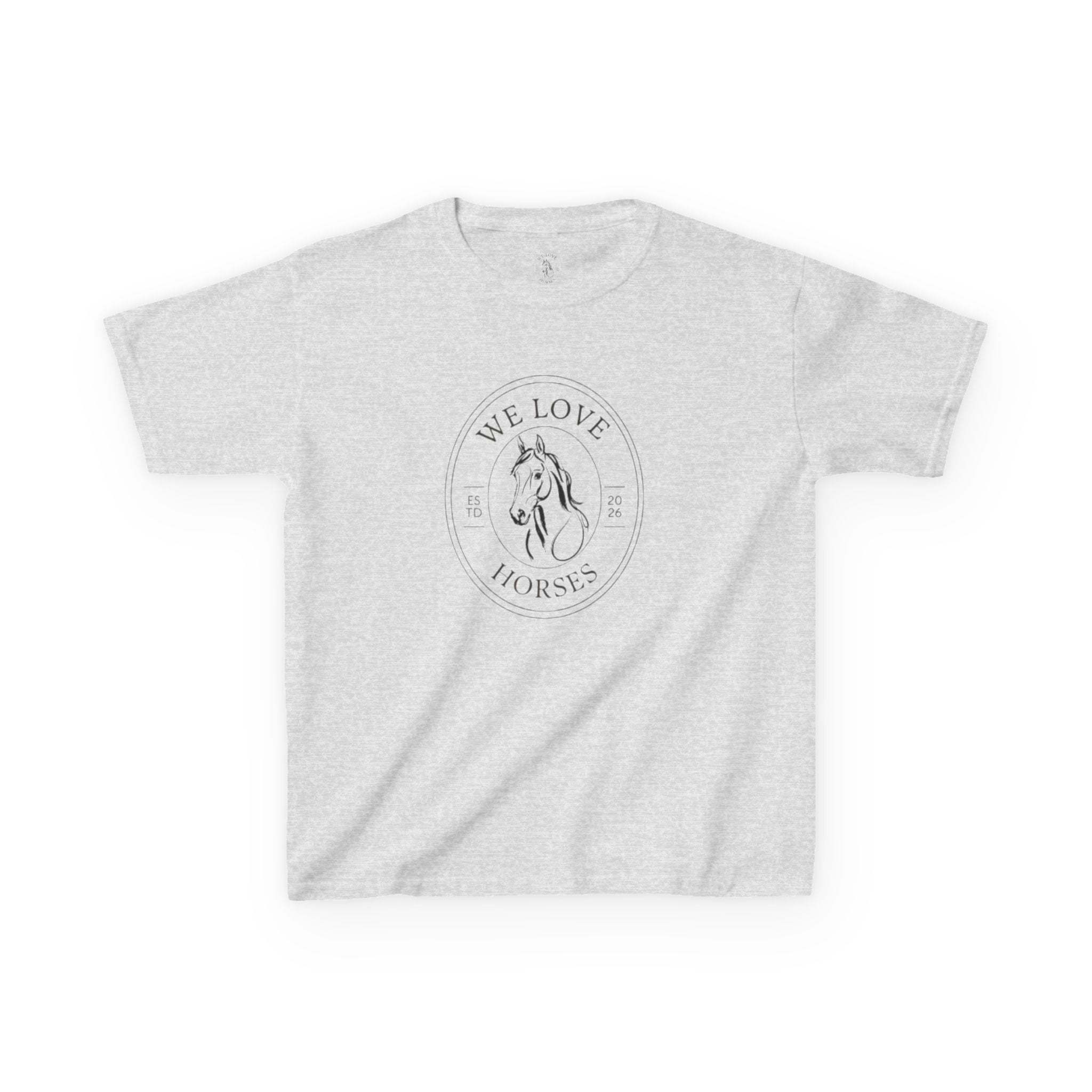 Kids Horse T-Shirt — “We Love Horses”