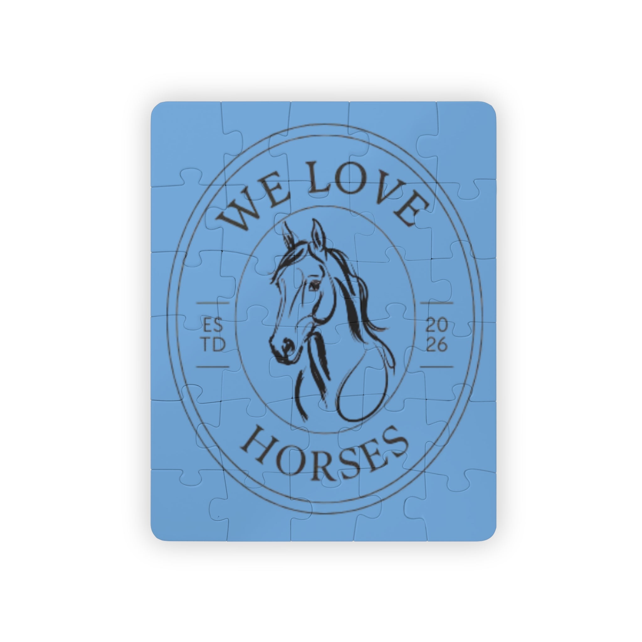 Kids Puzzle – "We Love Horses" 30-Piece Jigsaw for Children