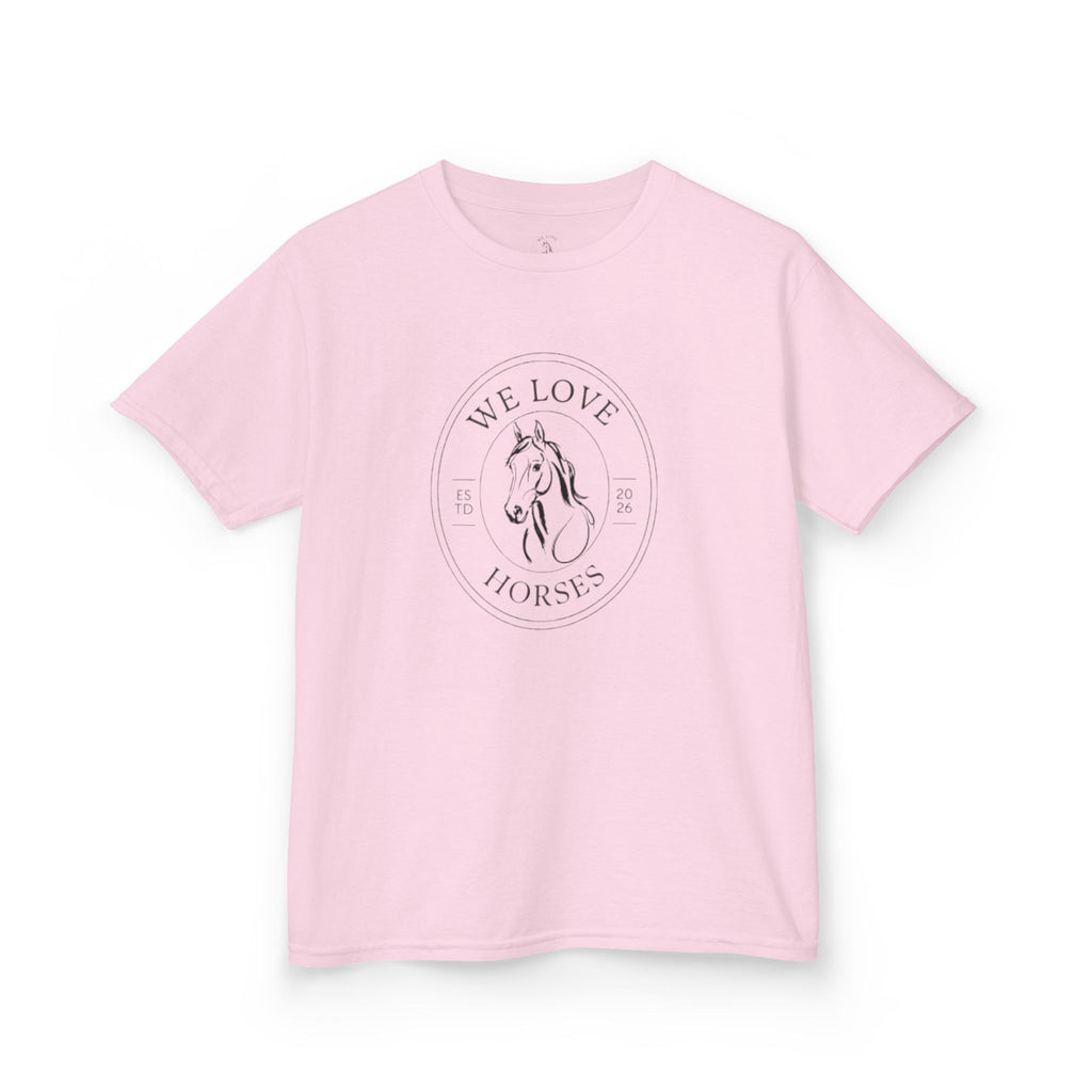 Kids Horse T-Shirt — “We Love Horses”