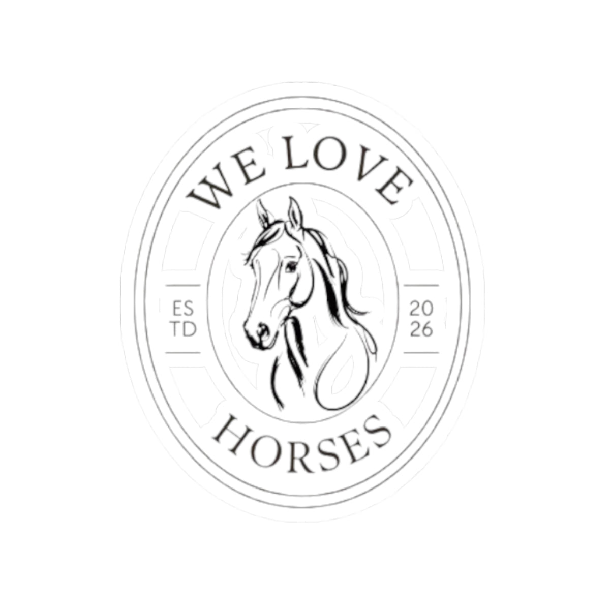 We Love Horses Kiss-Cut Stickers