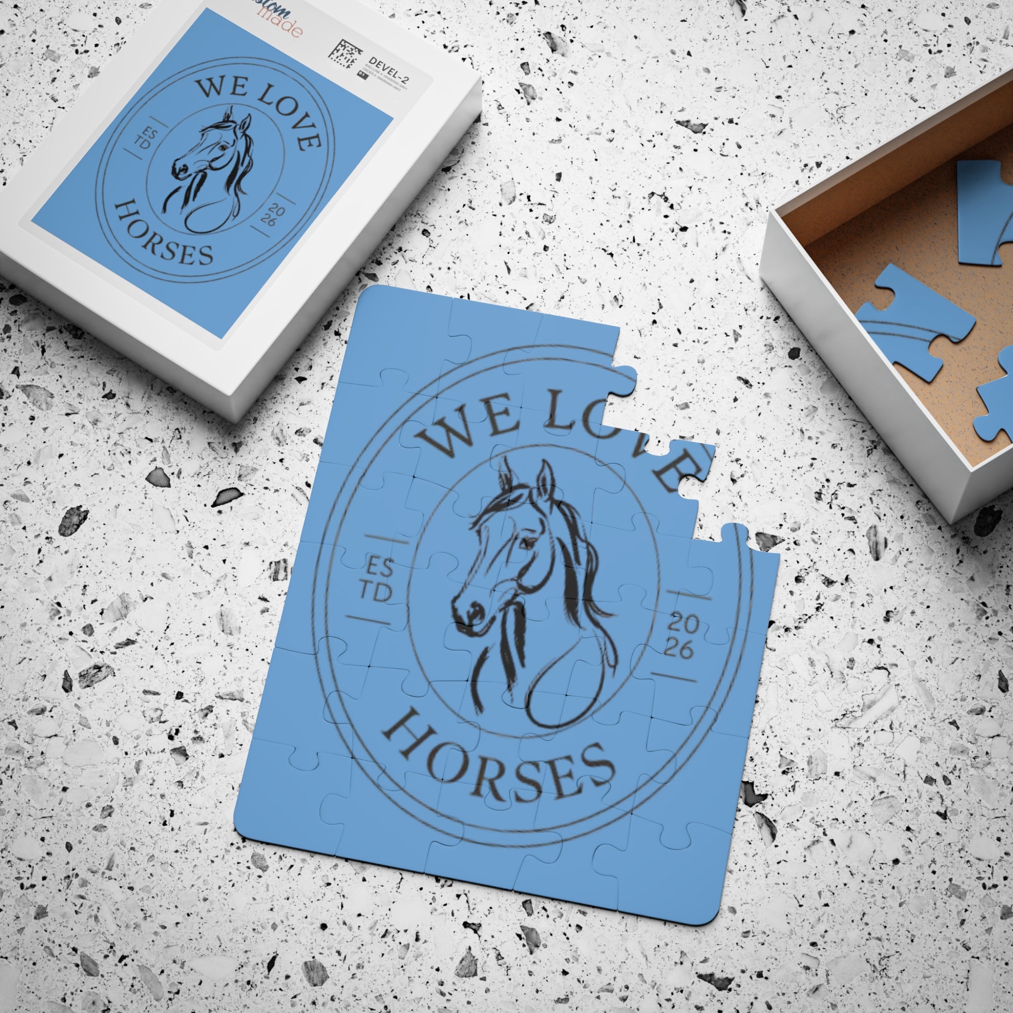 Kids Puzzle – "We Love Horses" 30-Piece Jigsaw for Children