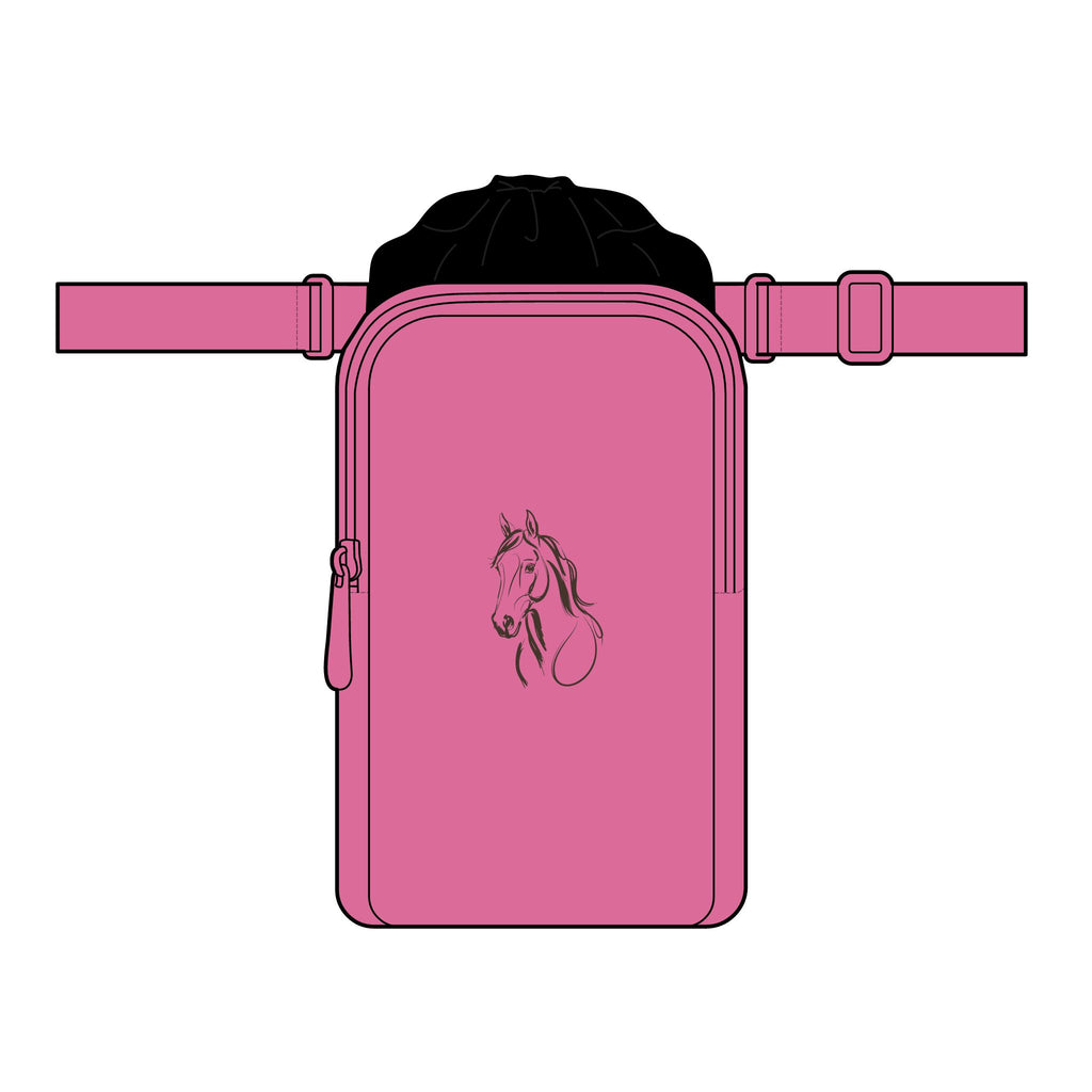 Hydration Crossbody — Matte Oxford with Horse Sketch