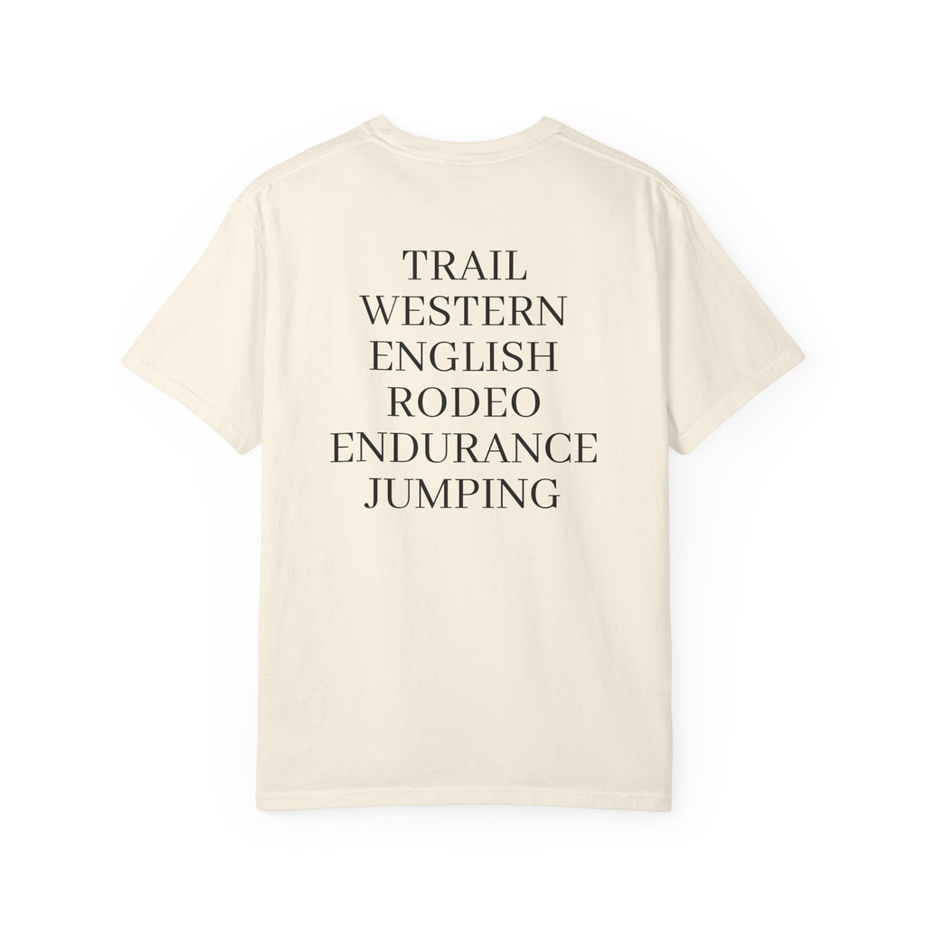 Riding with Purpose- Trail, Western, English.... T-Shirt — Charity Tee