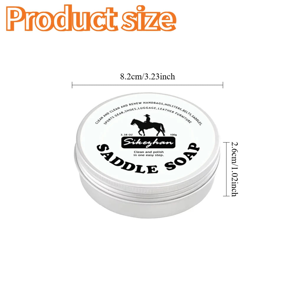 Premium Leather Saddle Cream Revitalize & Restore Deep Conditioning Waterproofing & Shine Enhancer for Horse Saddle Tack & Gear