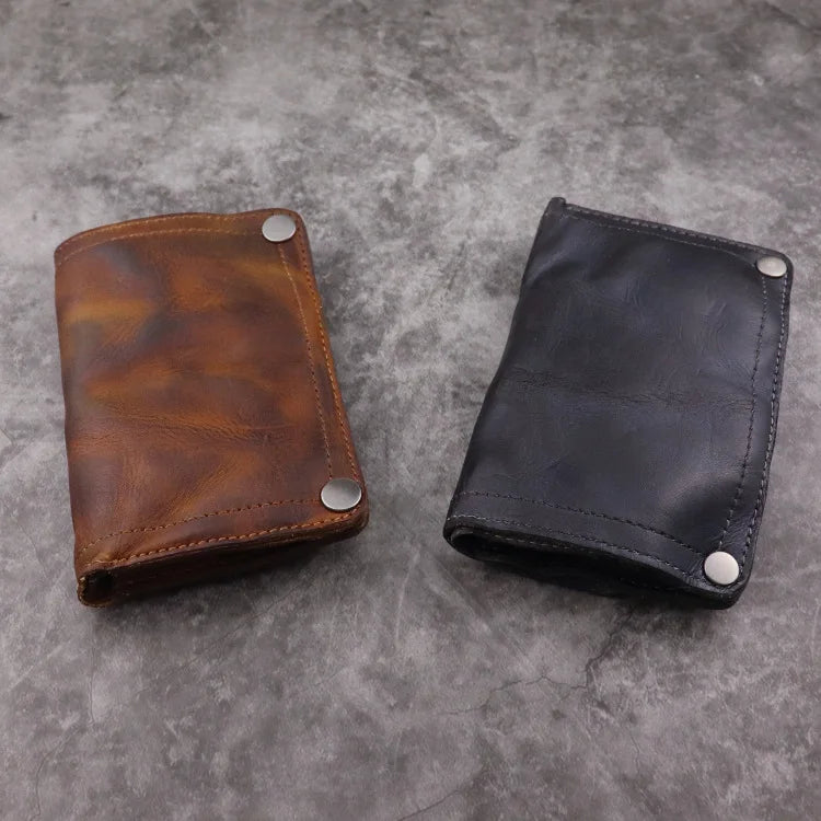 Vintage Handmade Cow Leather Wallet for Men