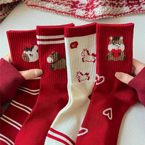 Cotton Soft Horse Socks